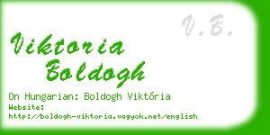 viktoria boldogh business card