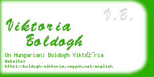 viktoria boldogh business card